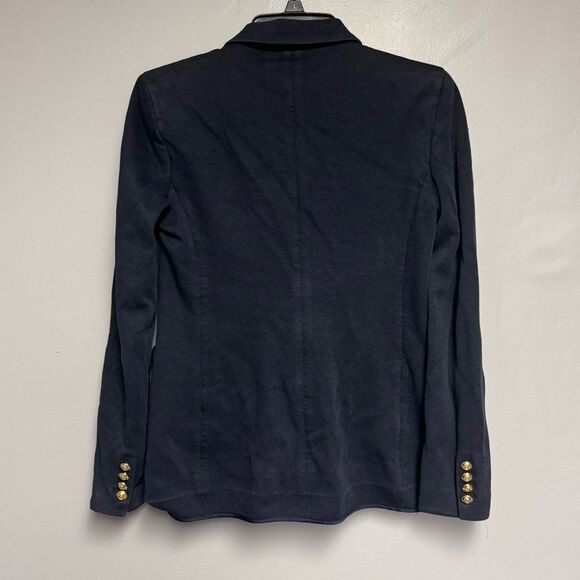 Polo Ralph Lauren navy blue Blazer gold buttons size 2 women’s - Picture 3 of 4
